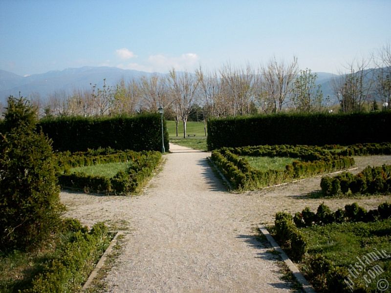 View of Botanical Park in Bursa city of Turkey.
